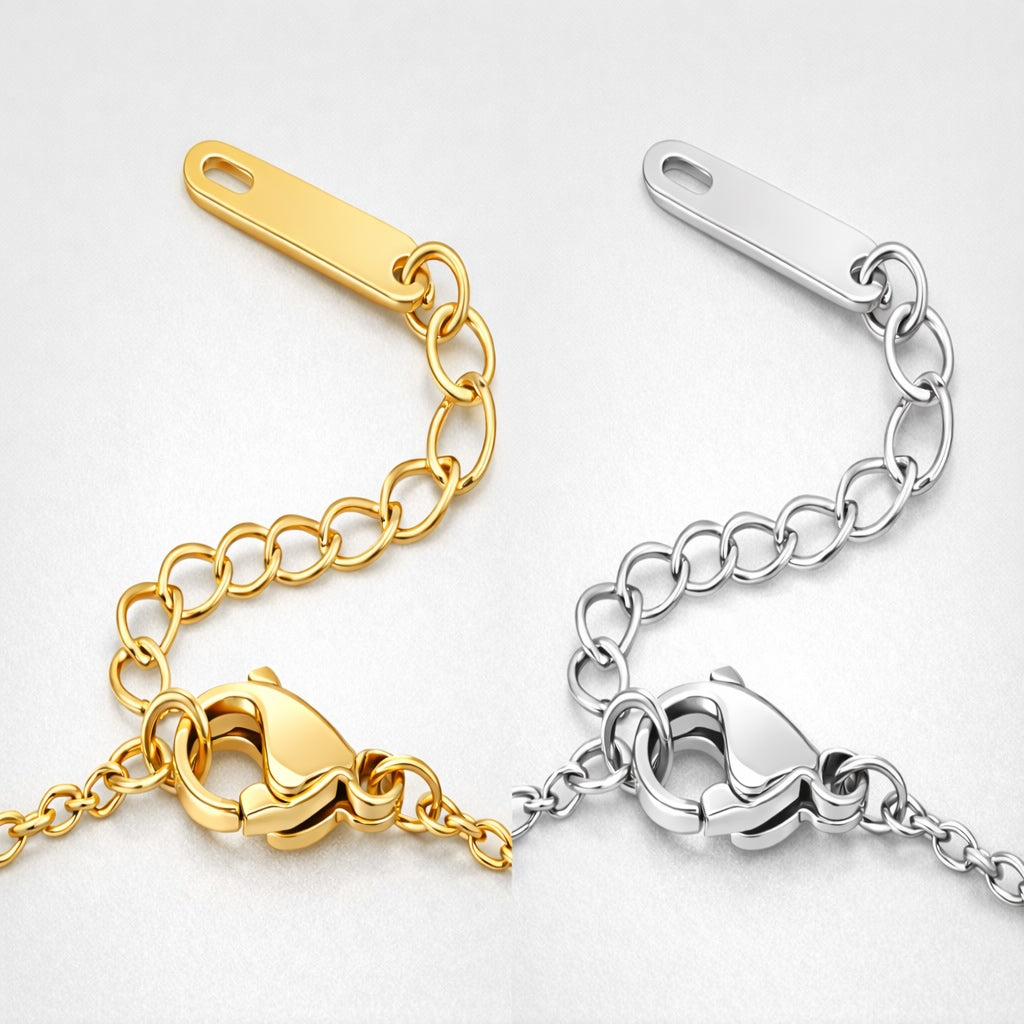 Bracelet Barre Cristaux Doré argenté