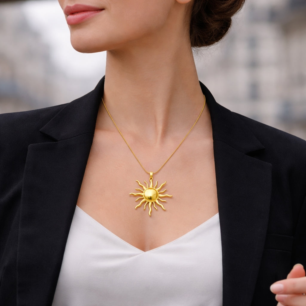 Collier Soleil Doré