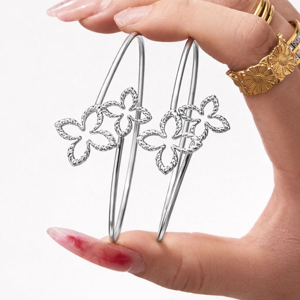 Bracelet Jonc Fleur Élégance