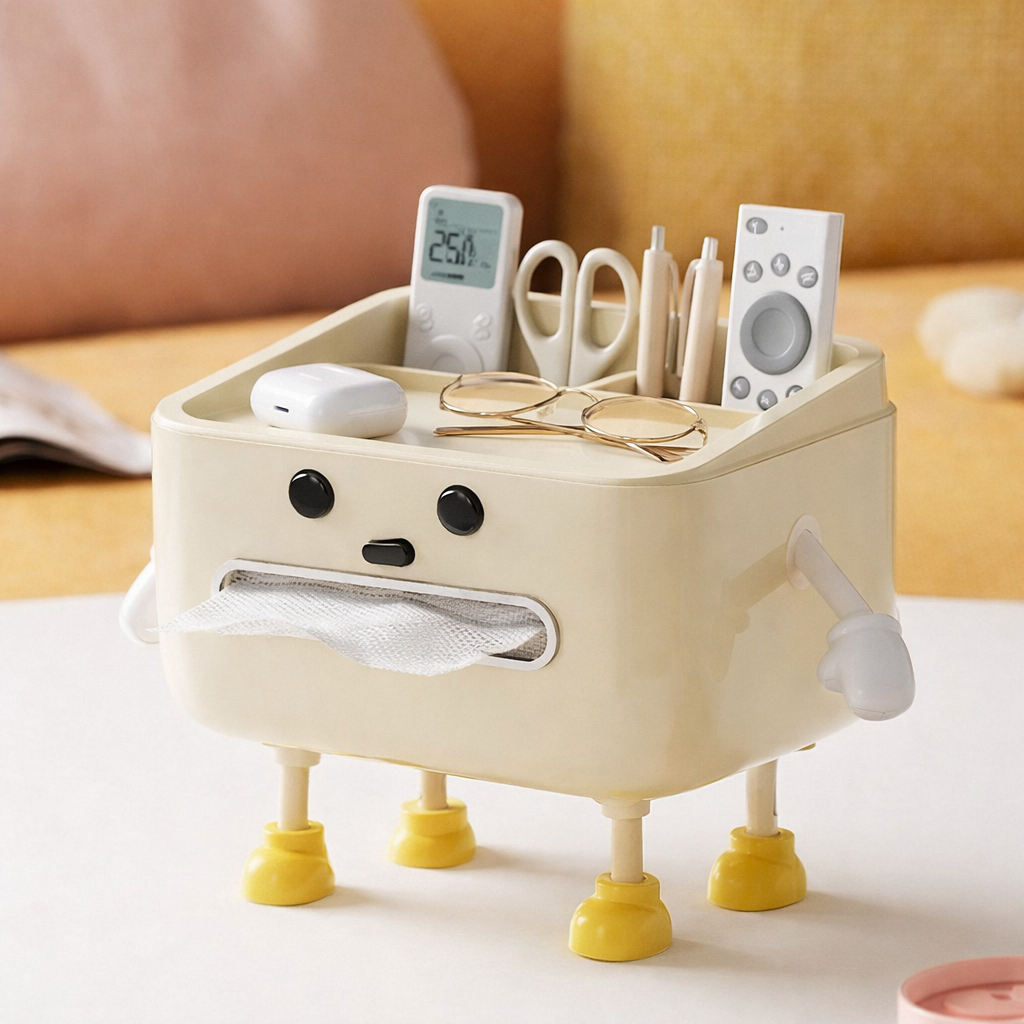 Boîte de Rangement Décorative Crème