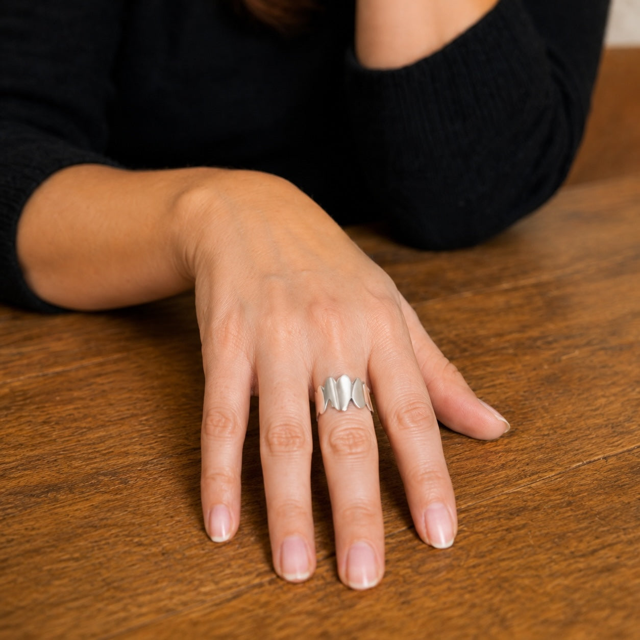 Bague Cœur Moderne