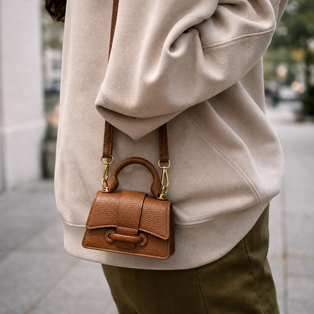 Sac Mini Carré Élégance Structurée