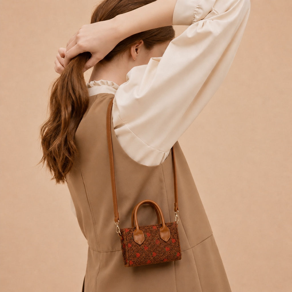 Sac Mini Velours Côtelé Signature
