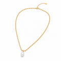 Collier perle doré