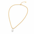 Collier perle doré