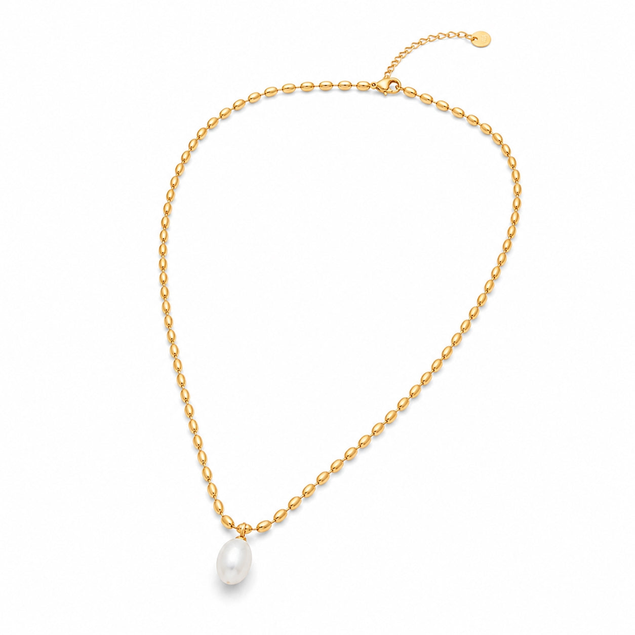Collier perle doré