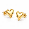 Boucles d’oreilles cœur minimaliste