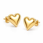 Boucles d’oreilles cœur minimaliste