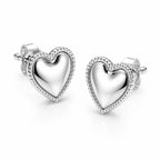 Boucles d’oreilles cœur minimaliste