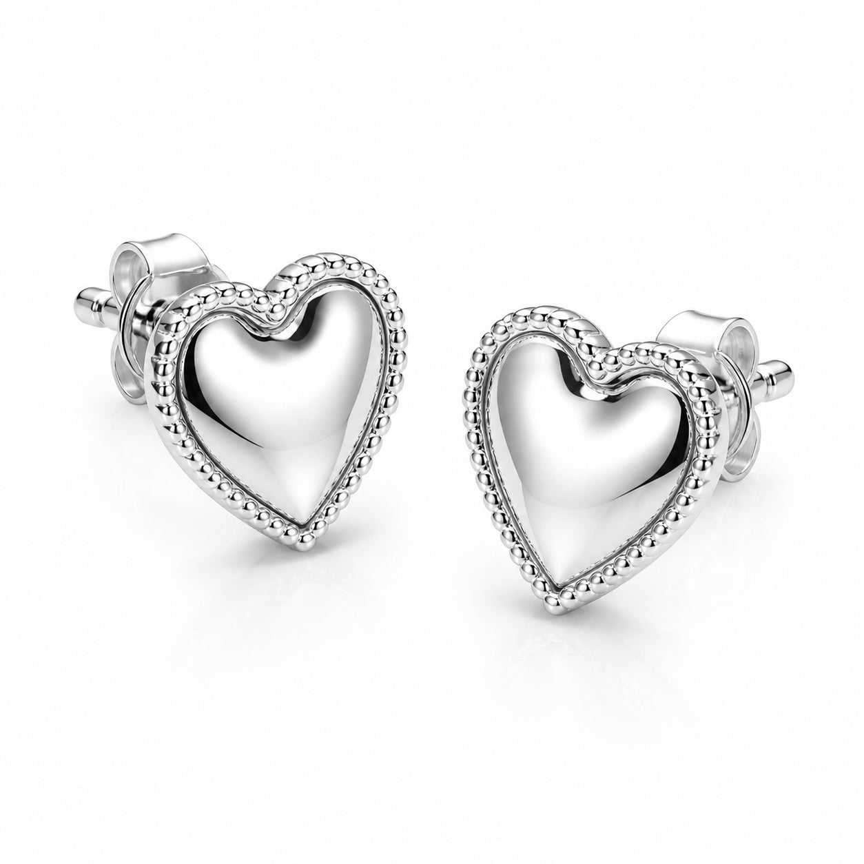 Boucles d’oreilles cœur minimaliste