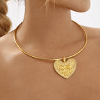 Collier Cœur Sculptée