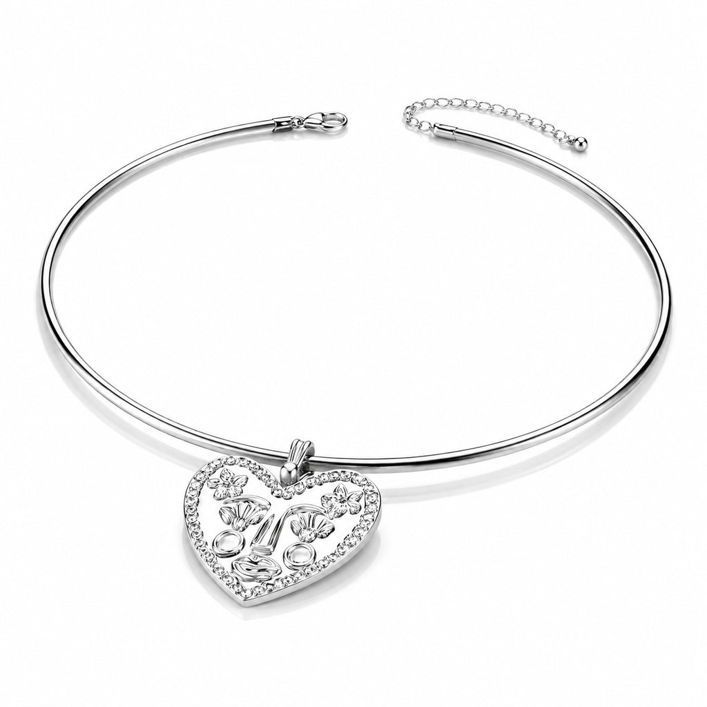 Collier Cœur Sculptée