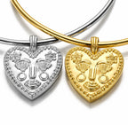 Collier Cœur Sculptée