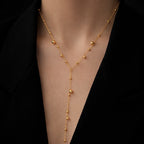 Collier lariat perles