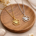 collier-fleur-hibiscus-dore-argente