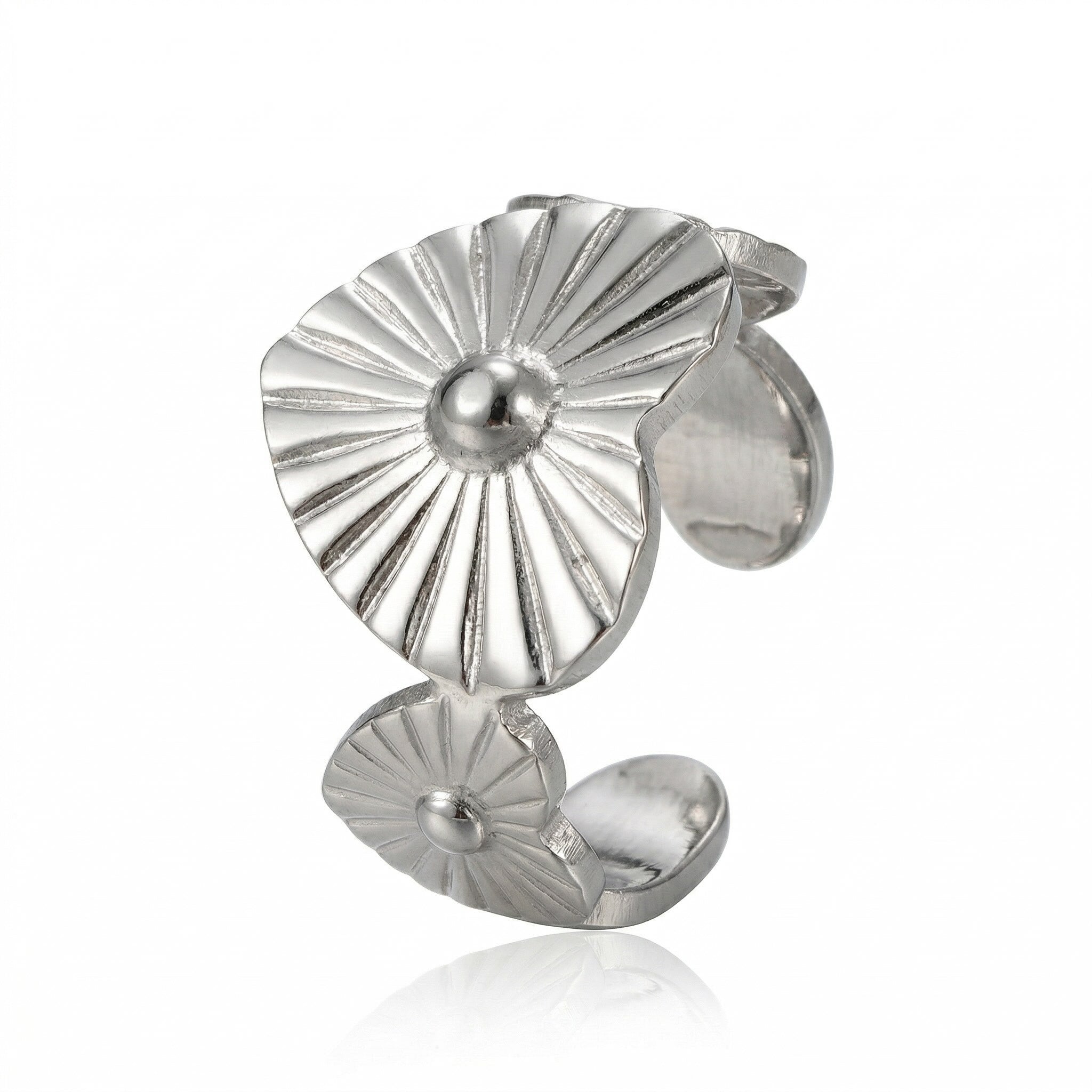 Bague coeur soleil