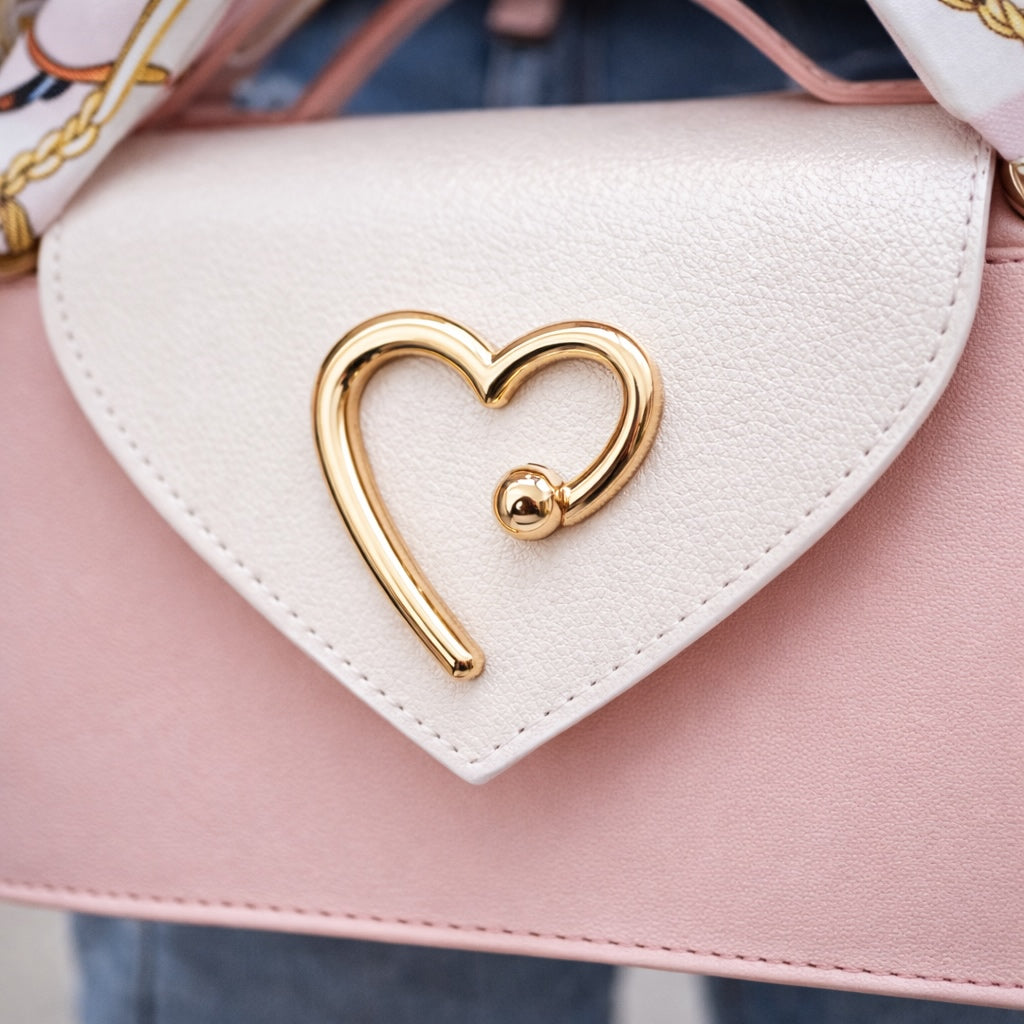 Mini Sac Signature Cœur – Élégance Moderne