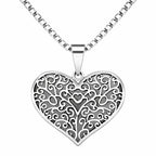 Collier Cœur Sculpté