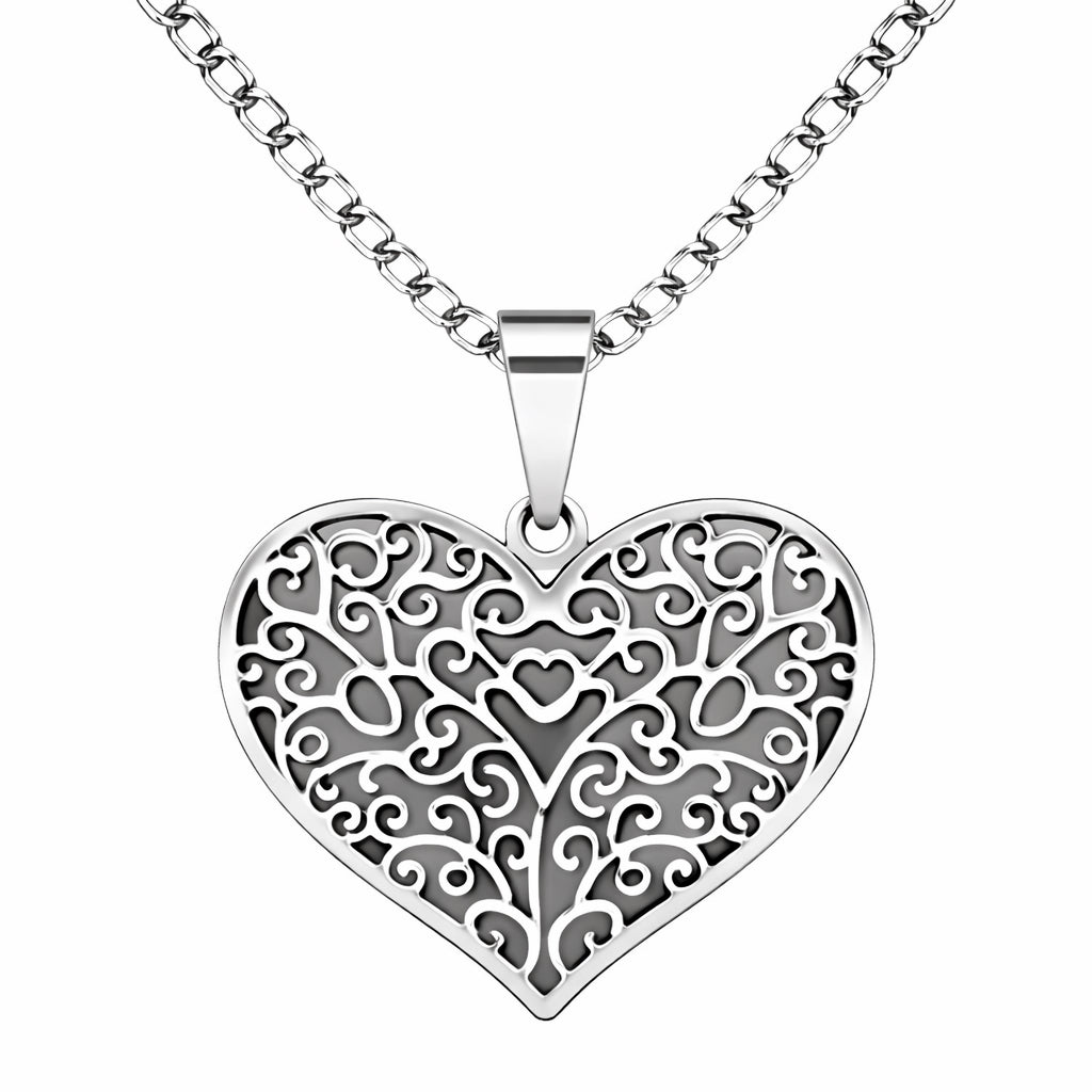 Collier Cœur Sculpté