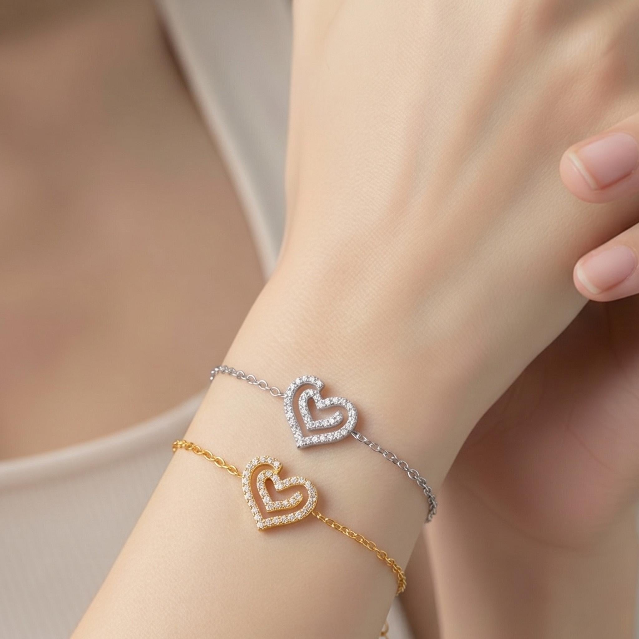 Bracelet Cœur Zircon