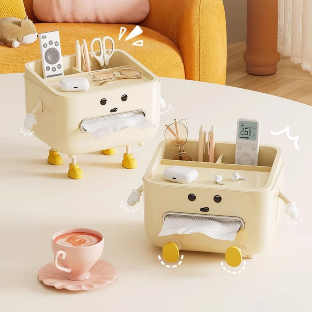 Boîte de Rangement Décorative Crème